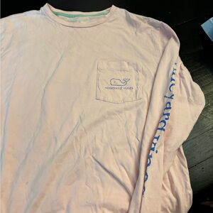 Vineyard Vines Pink Long Sleeve Tee